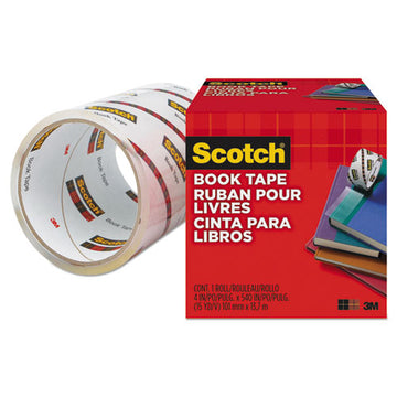 Scotch® Book Tape, 3" Core, 4" X 15 Yds, Clear freeshipping - TVN Wholesale